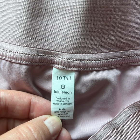❤️LULULEMON HIGH RISE COURT RIVAL SKIRT/SKORT TALL-MAUVE MULTI-10❤️ - Picture 11 of 16